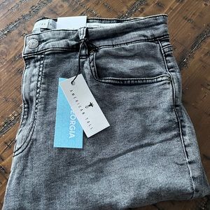 American tall Georgia high rise skinny jeans sz 34 tall NWT ankle length